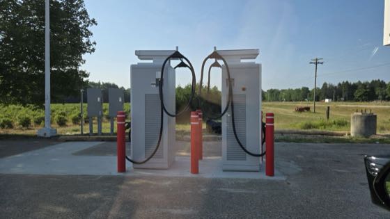 EV charger at Admiral Petroleum Marathon Grand Haven